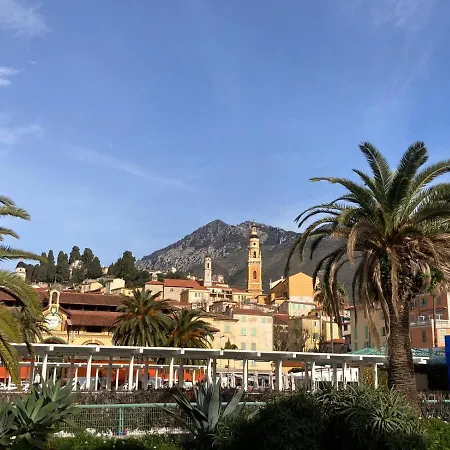 Joli 2 Pieces Vue Jardin 50m Parking Clim Lägenhet Menton